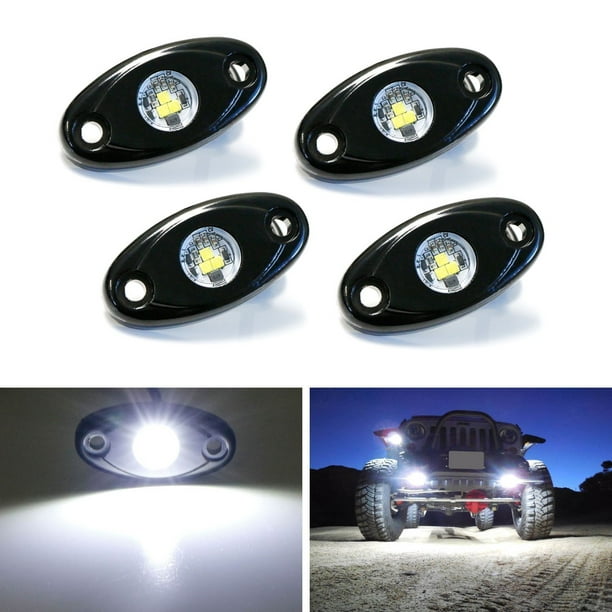 8x CREE 9W LED Rock Light Bright White for Jeep Boat Off Road Truck Under Glow